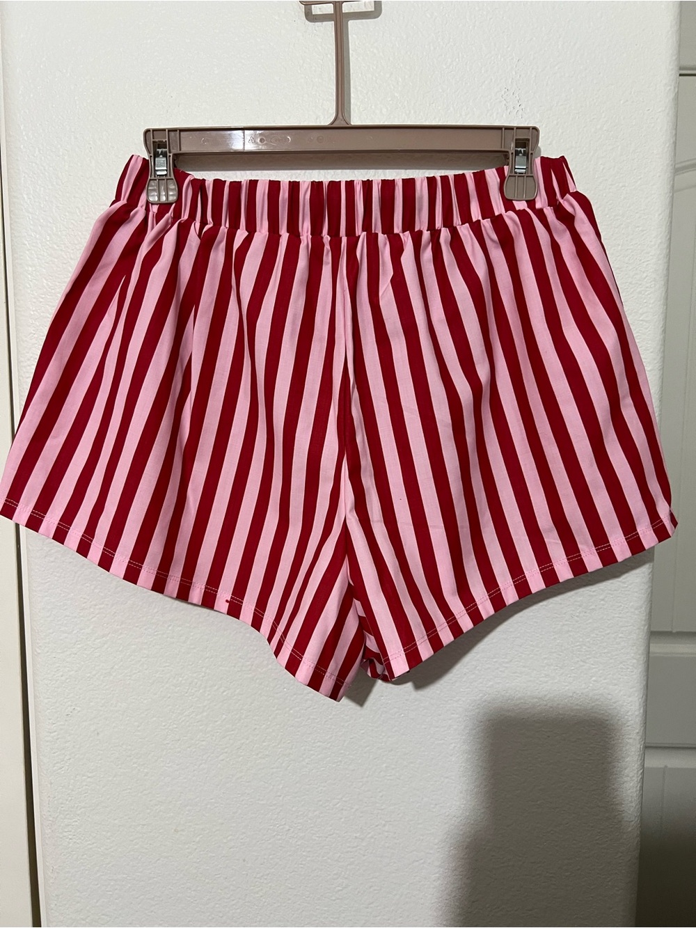 White Fox Boutique Red & Pink Striped Shorts - Picture 8 of 9